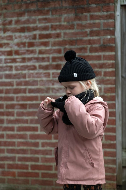 Baby's Only Babymutsje met Pompon Cool Zwart 3 - 36Mnd - Baby's Only - Babywinkel - 8720791359089