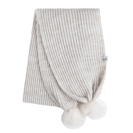 Baby's Only Babysjaal met Pompon Cool Ecru One Size - Baby's Only - Babywinkel - 8720791359201