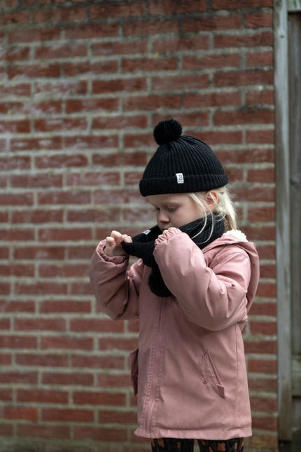 Baby's Only Babysjaal met Pompon Cool Zwart One Size - Baby's Only - Babywinkel - 8720791359188