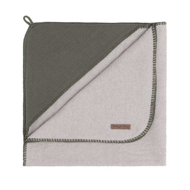 Baby's Only Badcape Baby Breeze Khaki 75x85 - Baby's Only - Babywinkel - 8720088331163