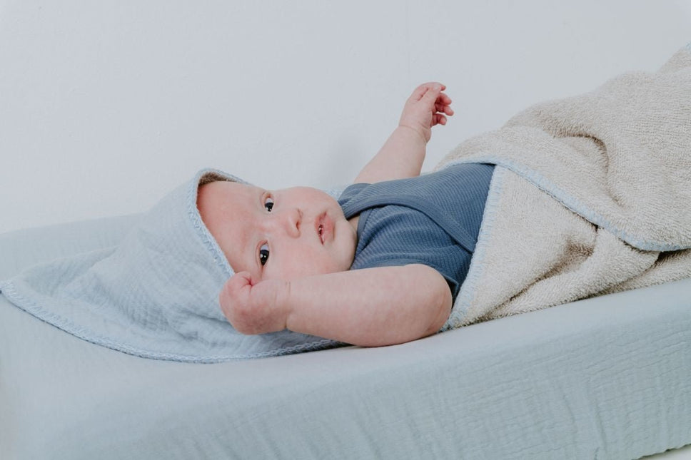 Baby's Only Badcape Baby Fresh Misty Blue - Baby's Only - Babywinkel - 8720791355197