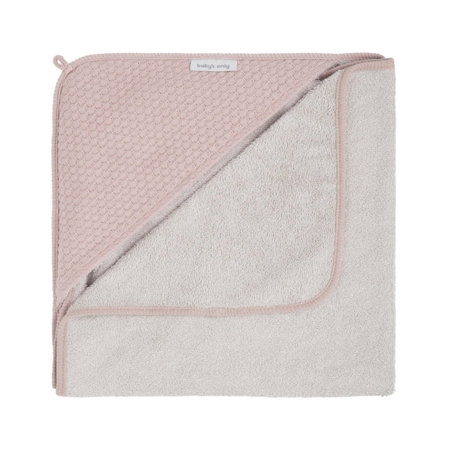 Baby's Only Badcape Baby Sky Oud Roze 75X85cm - Baby's Only - Babywinkel - 8720512366846