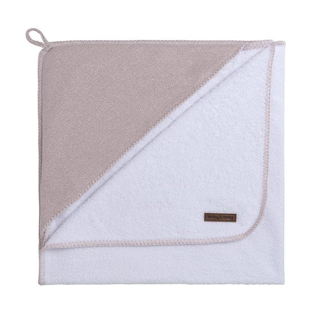 Baby's Only Badcape Baby Sparkle Zilverroze 75x85cm - Baby's Only - Babywinkel - 8719497047147