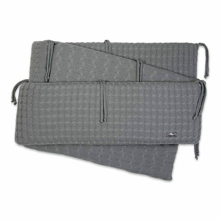 Baby's Only Bedomrander Cable Grijs 330x20cm - Baby's Only - Babywinkel - 8718481186633