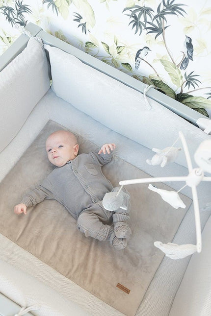 Baby's Only Boxkleed Classic Zilver/Grijs 80x100cm koop je bij Babywinkel