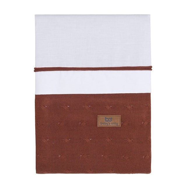 Baby's Only Dekbedovertrek Cable Brique 100x135cm koop je bij Babywinkel