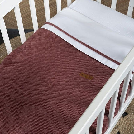 Baby's Only Dekbedovertrek Classic Stone Red 100x135cm - Baby's Only - Babywinkel - 8720088339596