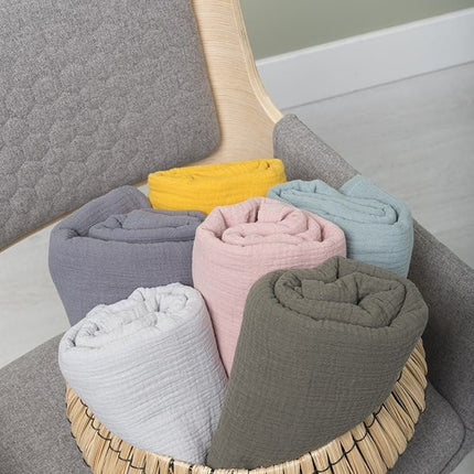 Baby's Only Inbakerdoek Breeze Stonegreen 120x120cm - Baby's Only - Babywinkel - 8720088332573