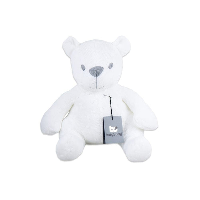 Baby's Only Knuffel Beer Cable Wit 35cm koop je bij Babywinkel