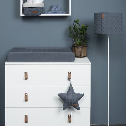 Baby's Only Lampenkap Babykamer Cable Antraciet 30cm - Baby's Only - Babywinkel - 8719075024386
