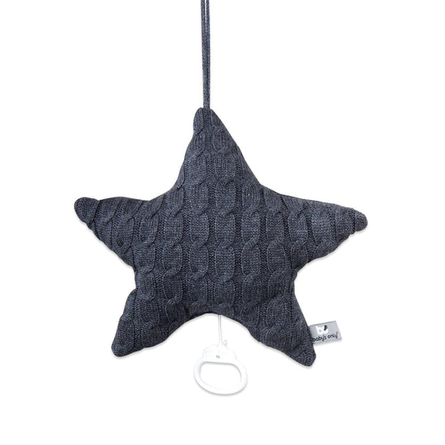 Baby's Only Muziekhanger Baby Ster Cable Antraciet - Baby's Only - Babywinkel - 8718481182222