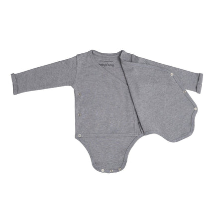 Baby's Only Romper Lange Mouw Melange Grijs - Baby's Only - Babywinkel - 8720512362435