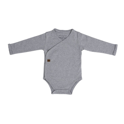 Baby's Only Romper Lange Mouw Melange Grijs - Baby's Only - Babywinkel - 8720512362435
