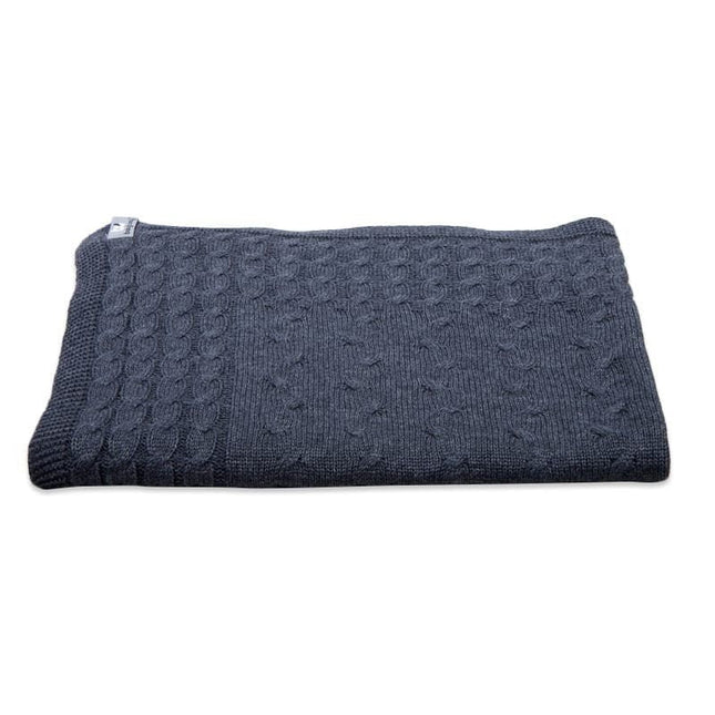 Baby's Only Wiegdeken Cable Antraciet koop je bij Babywinkel