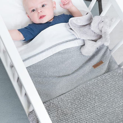Baby's Only Wiegdeken Soft Sparkle Melee Zilvergrijs - Baby's Only - Babywinkel - 8719497044061