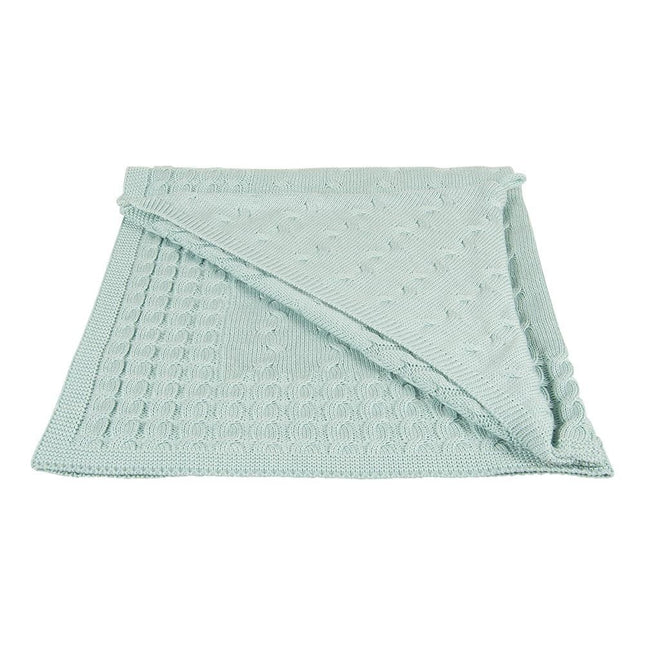 Baby's Only Wikkeldeken Baby Cable Mint - Baby's Only - Babywinkel - 8718481189221