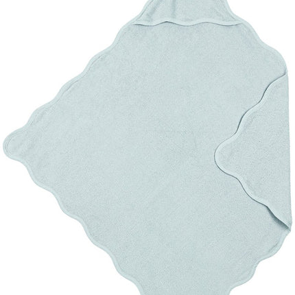 Badcape badstof Wavy - grey blue - 80x80cm - Babywinkel - 4054703177114