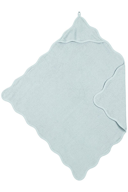 Badcape badstof Wavy - grey blue - 80x80cm - Babywinkel - 4054703177114
