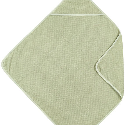 Badcape Popcorn - soft olive - 75x75cm - Babywinkel - 4054703125313