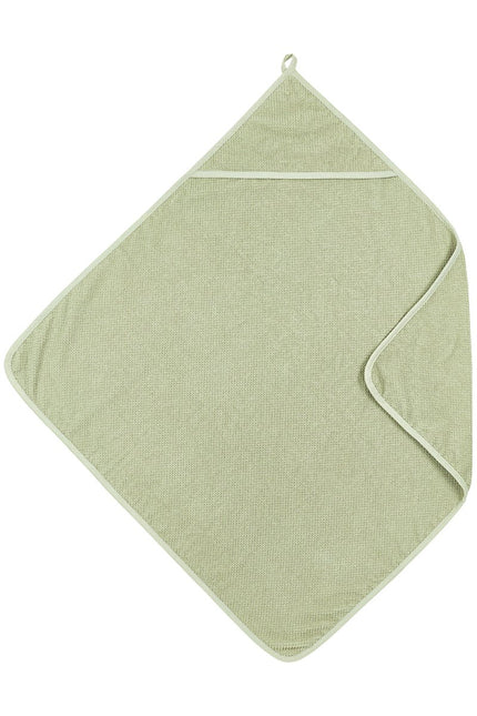 Badcape Popcorn - soft olive - 75x75cm - Babywinkel - 4054703125313