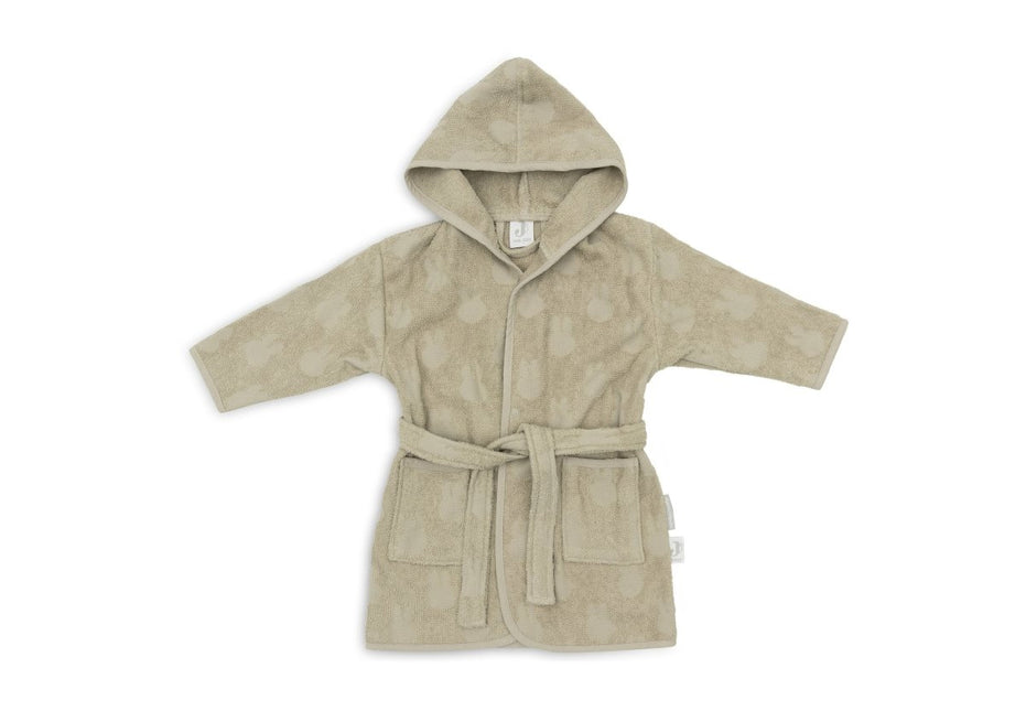 Badjas Badstof 1 - 2 jaar Miffy Jacquard - Olive Green - Babywinkel - 8717329378711
