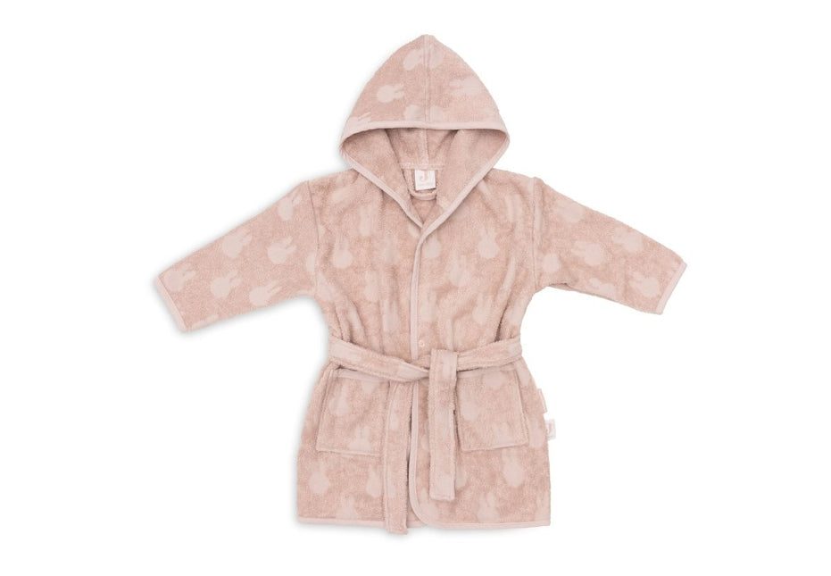 Badjas Badstof 1 - 2 jaar Miffy Jacquard - Wild Rose - Babywinkel - 8717329378735