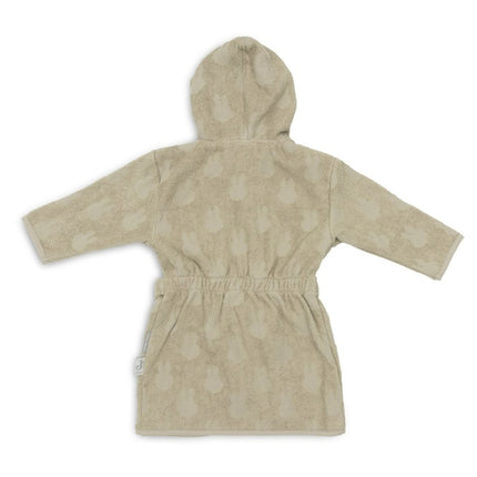 Badjas Badstof 3 - 4 jaar Miffy Jacquard - Olive Green - Babywinkel - 8717329378742