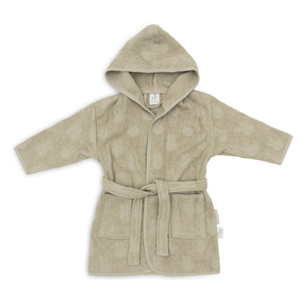 Badjas Badstof 3 - 4 jaar Miffy Jacquard - Olive Green - Babywinkel - 8717329378742