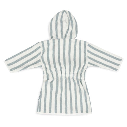 Badjas Stripe Terry - Sea Green - GOTS - Babywinkel - 060 - 808 - 68085