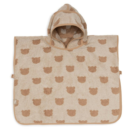 Badponcho Badstof - Jacquard Biscuit koop je bij Babywinkel
