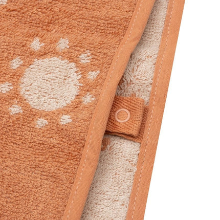 Badponcho Badstof - Jacquard Light Terra koop je bij Babywinkel