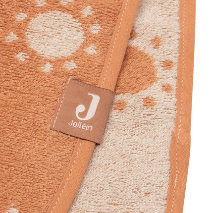 Badponcho Badstof - Jacquard Light Terra koop je bij Babywinkel