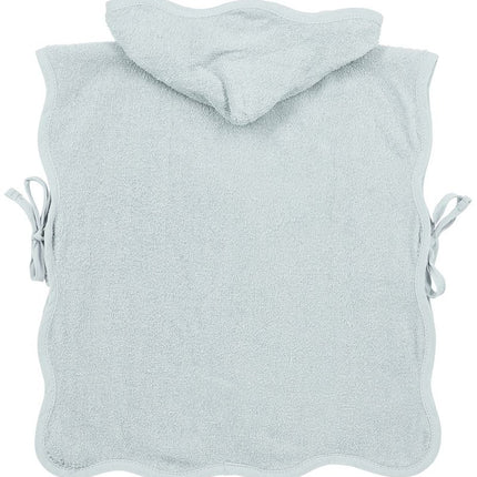 Badponcho badstof Wavy - grey blue - 1 - 3 jaar - Babywinkel - 4054703277111