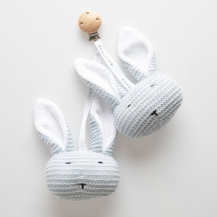 Bamboom Knuffel Met Clip Licht Blauw koop je bij Babywinkel