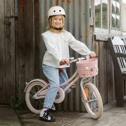 Banwood Kinderstep- en Fietsmandje Pin & Ride Faded Pink koop je bij Babywinkel