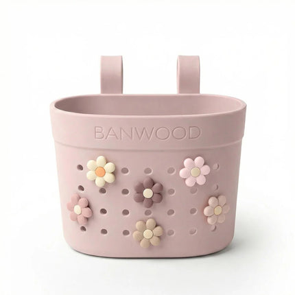 Banwood Kinderstep- en Fietsmandje Pin & Ride Faded Pink koop je bij Babywinkel