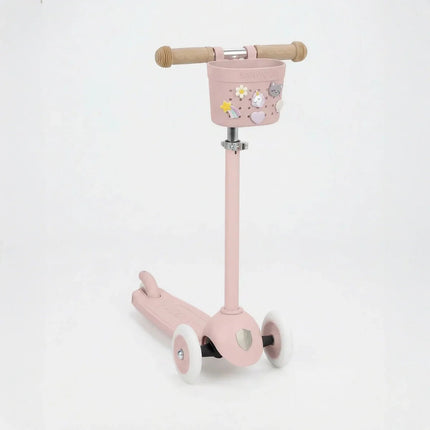 Banwood Kinderstep- en Fietsmandje Pin & Ride Faded Pink koop je bij Babywinkel