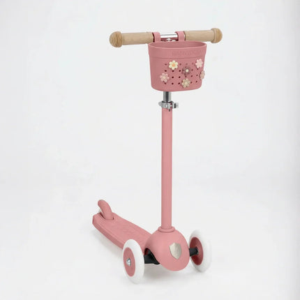 Banwood Kinderstep- en Fietsmandje Pin & Ride Raspberry koop je bij Babywinkel