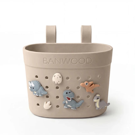 Banwood Kinderstep- en Fietsmandje Pin & Ride Sand koop je bij Babywinkel