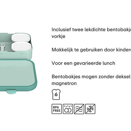 Bento lunchbox Campus groot - Unicorn Glow - Babywinkel - 8720294058816