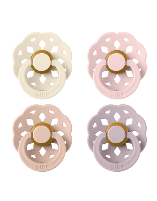 <tc>BIBS</tc> Rozmiar smoczka 1 Boheme Ivory/Blush/Blossom/Dusky Lilac 4szt.
