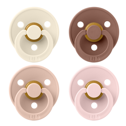 <tc>BIBS</tc> Rozmiar smoczka 1 Kolor Kość słoniowa/Blush/Woodchuck/Blossom 4szt.