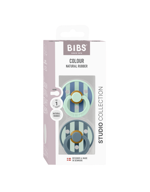 BIBS BIBS Studio Colour Block 2 pack Nordic mint / Petrol 2 - Babywinkel - 5713795267507