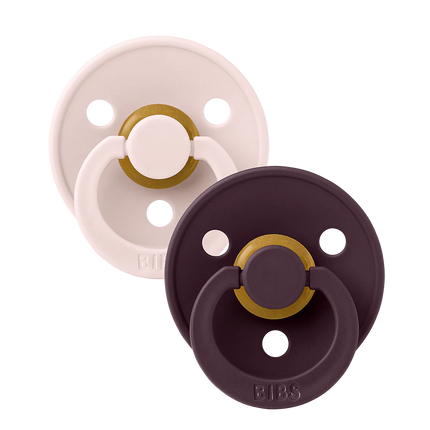 <tc>BIBS</tc> Smoczki Colour 2 PACK Petal/Plum Rozmiar 1