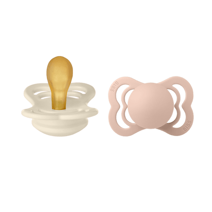 BIBS Speen Maat 1 Ivory/Blush Supreme Latex 2st - BIBS - Babywinkel - 5713795197996
