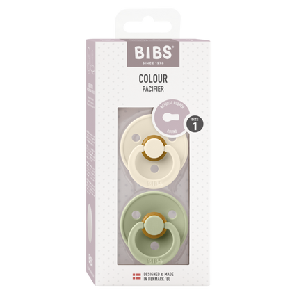 BIBS Speen Maat 1 Ivory/Sage 2st - BIBS - Babywinkel - 5713795110438