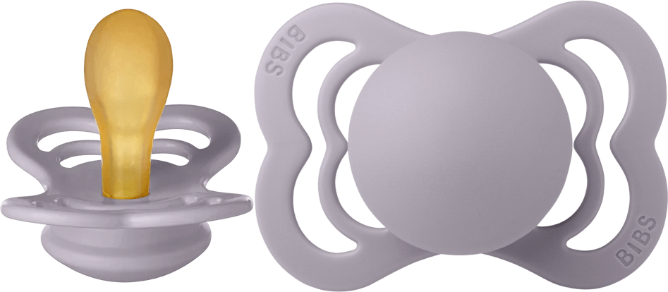 BIBS Speen Maat 1 – Natuurlijk Latex, BPA - vrij – Fossil Grey - Babywinkel - 5713795237807