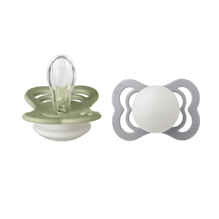 BIBS Speen Maat 1 Sage Night/Cloud Night Supreme Silicone 2st - BIBS - Babywinkel - 5713795222360