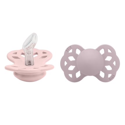 BIBS Speen Maat 1 Silicone Anatomical Blossom/Dusky Lilac 2st - BIBS - Babywinkel - 5713795243716