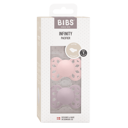 BIBS Speen Maat 1 Silicone Anatomical Blossom/Dusky Lilac 2st - BIBS - Babywinkel - 5713795243716